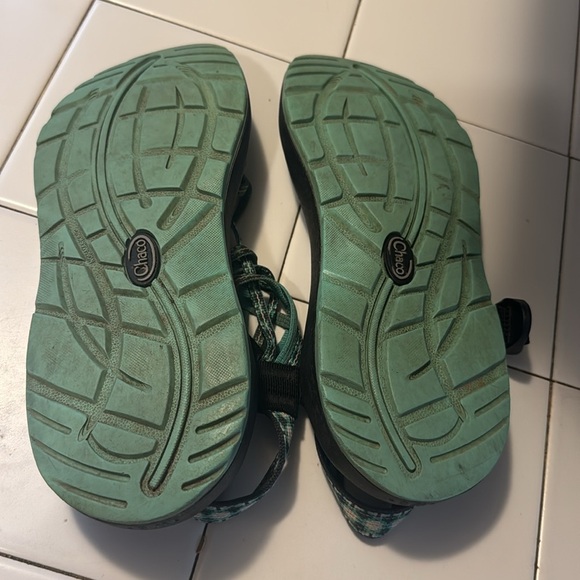 Chaco ZX Classic Sport Sandals Women's Size 8 Green/Black Adjustable - Picture 10 of 10